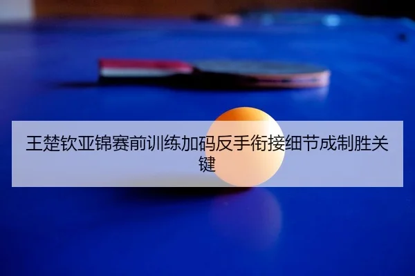 王楚钦亚锦赛前训练加码反手衔接细节成制胜关键